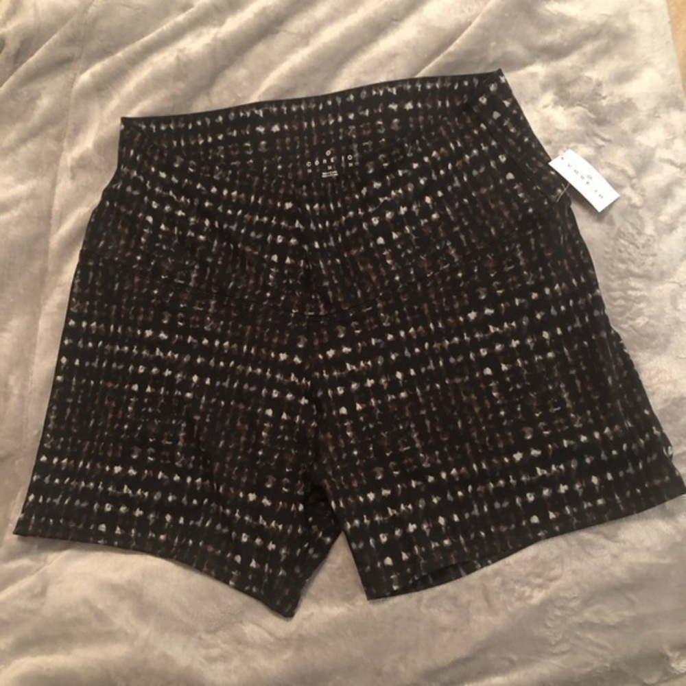CORE 10 BIKE SHORTS. Brown/black print. NWT, size 3X, recycled fabric